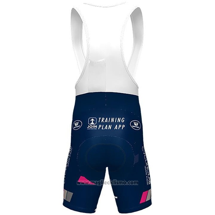 2021 Abbigliamento Ciclismo SEG Racing Academy Spento Blu Fuxia Manica Corta e Salopette